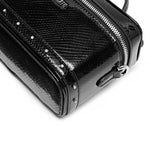 Load image into Gallery viewer, Black Crystal Boxy Crossbody Bag
