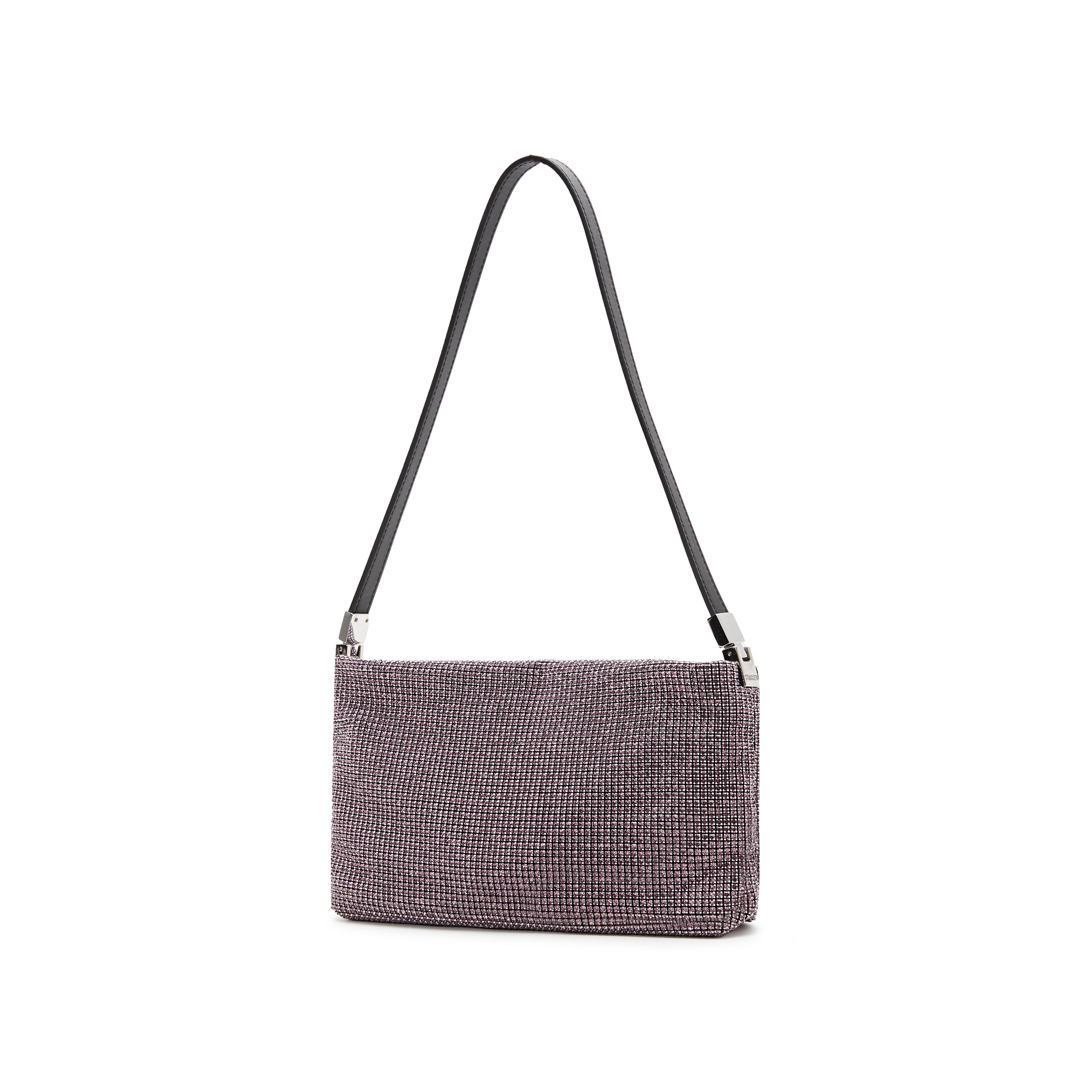 Purple Crystal Drape Shoulder Bags