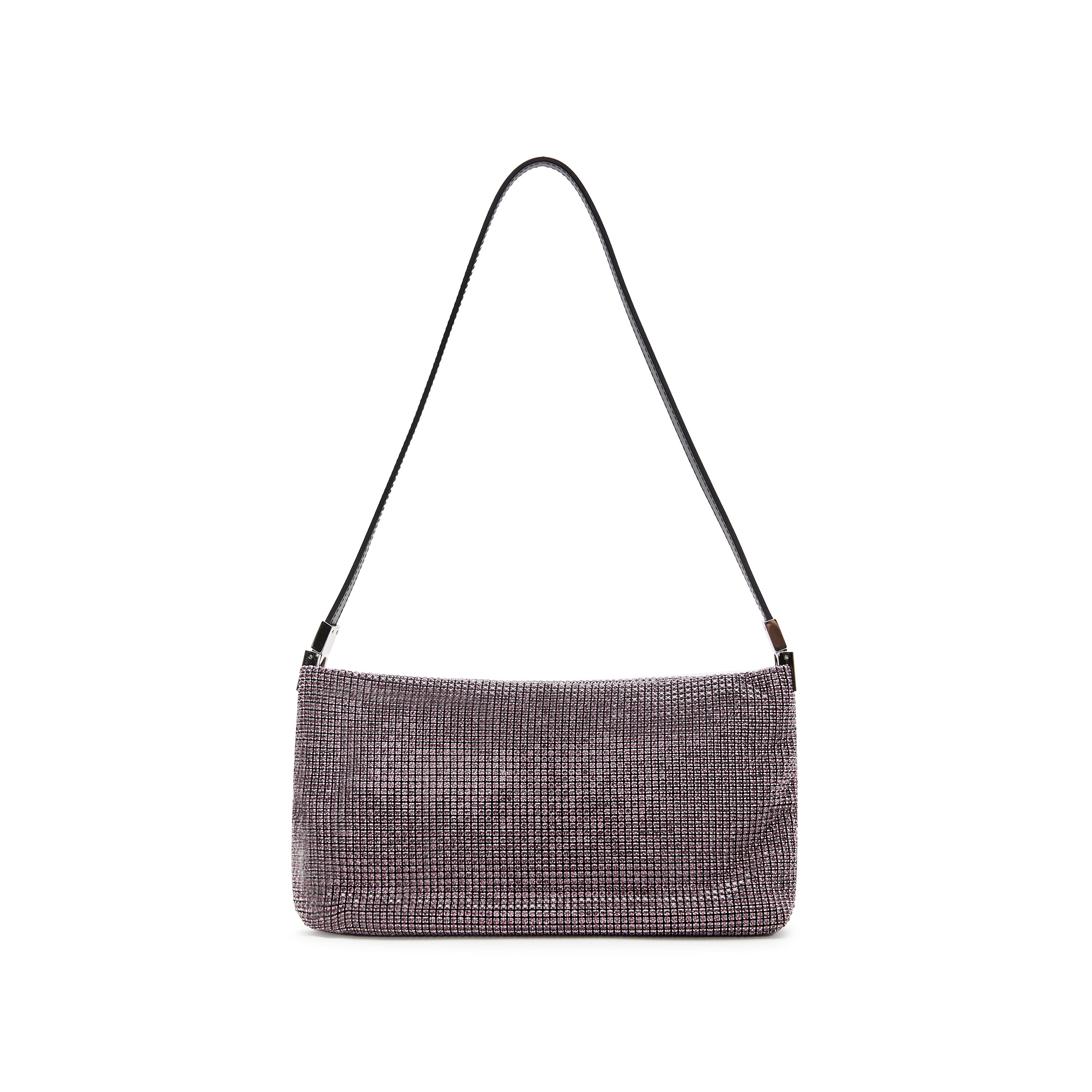 Purple Crystal Drape Shoulder Bags