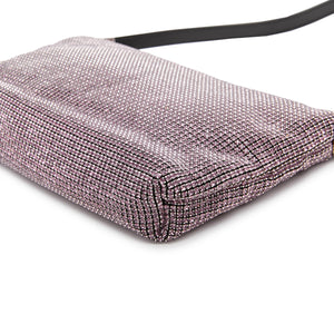 Purple Crystal Drape Shoulder Bags