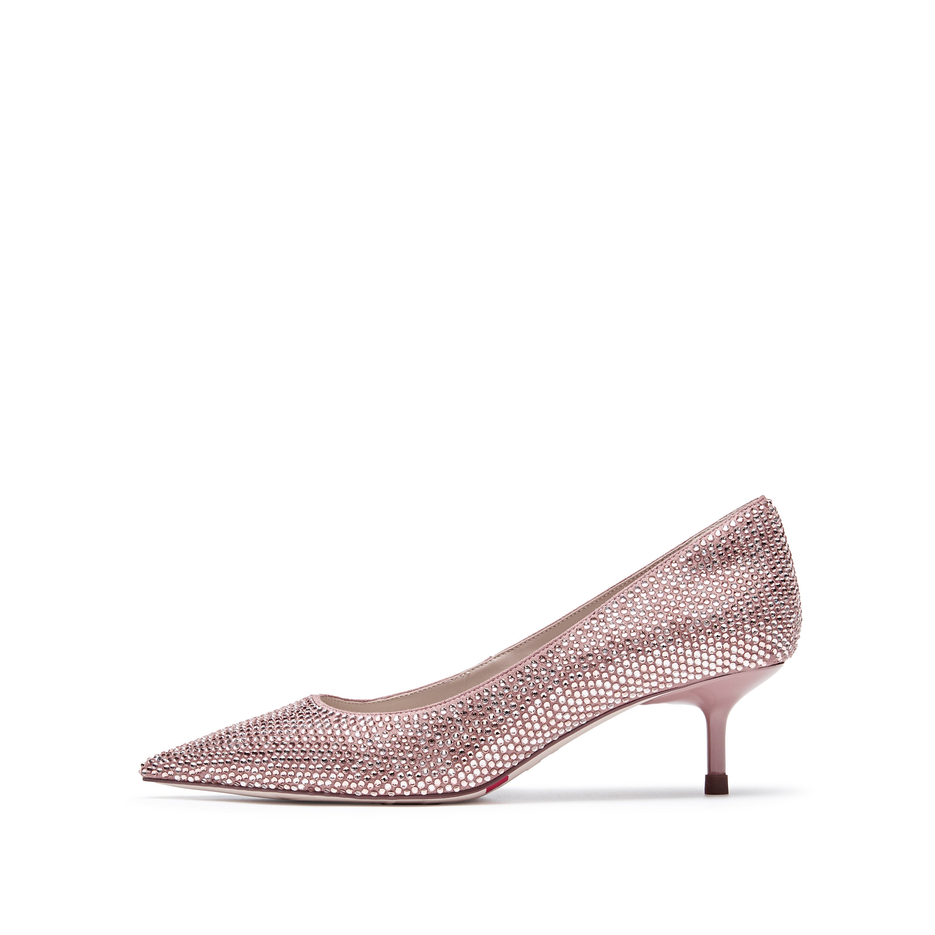 Pastel Crystal Covered Pointy Pumps