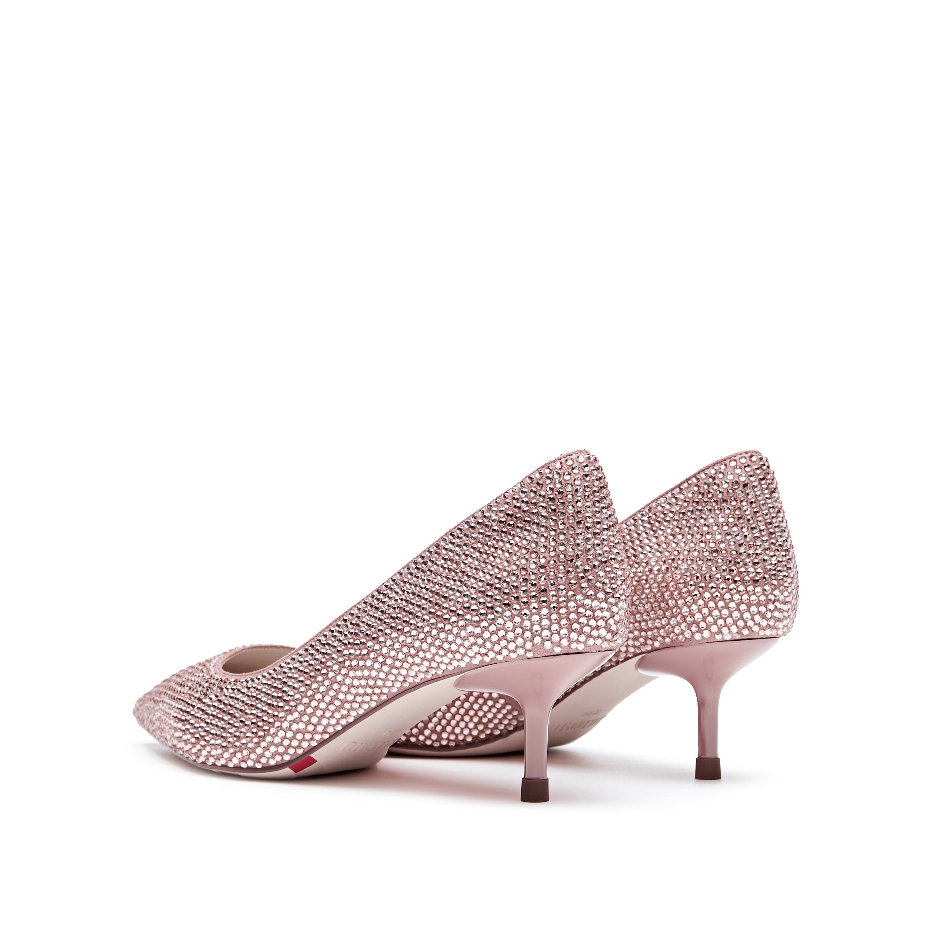 Pastel Crystal Covered Pointy Pumps