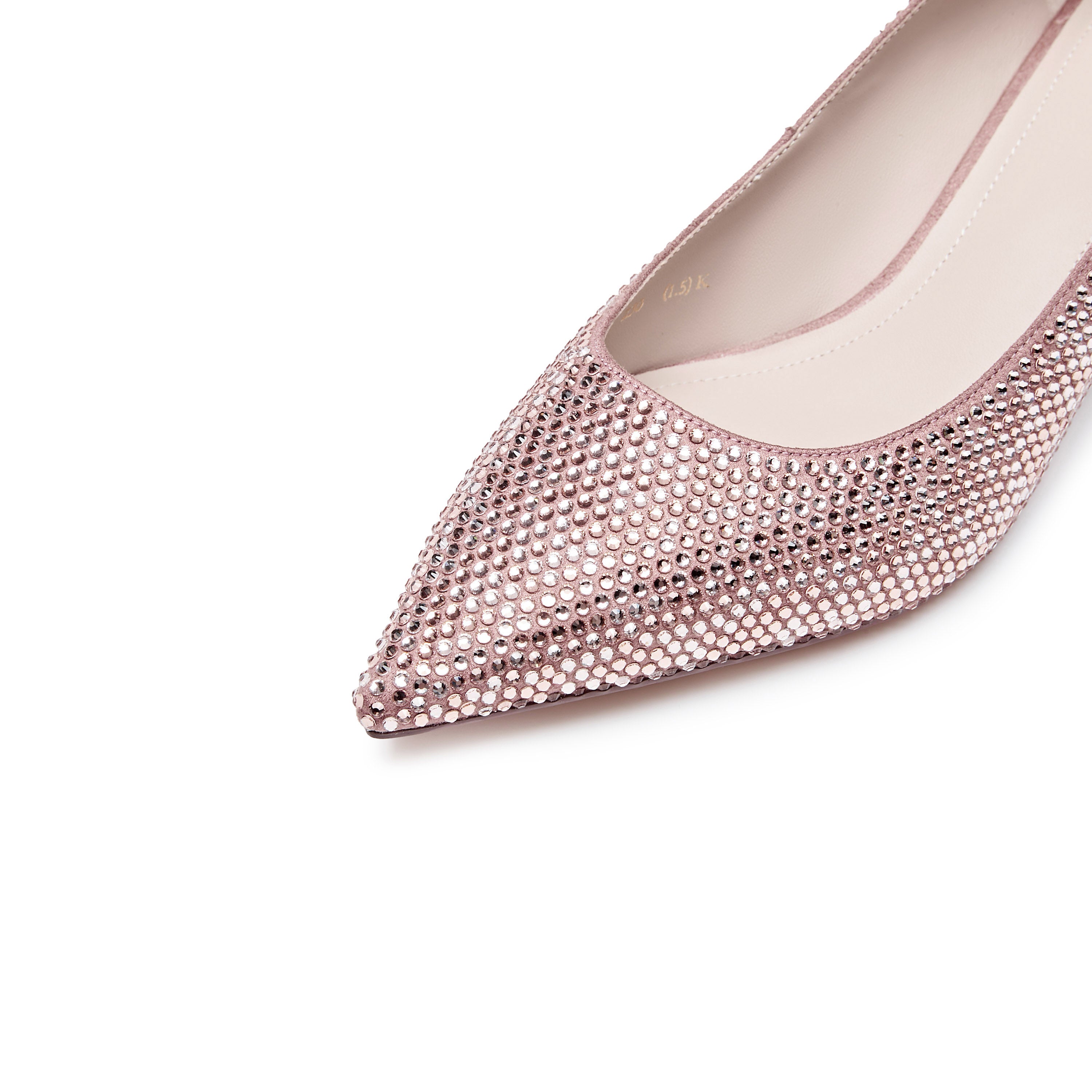 Pastel Crystal Covered Pointy Pumps