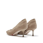Caramel Suede Tassel Pumps