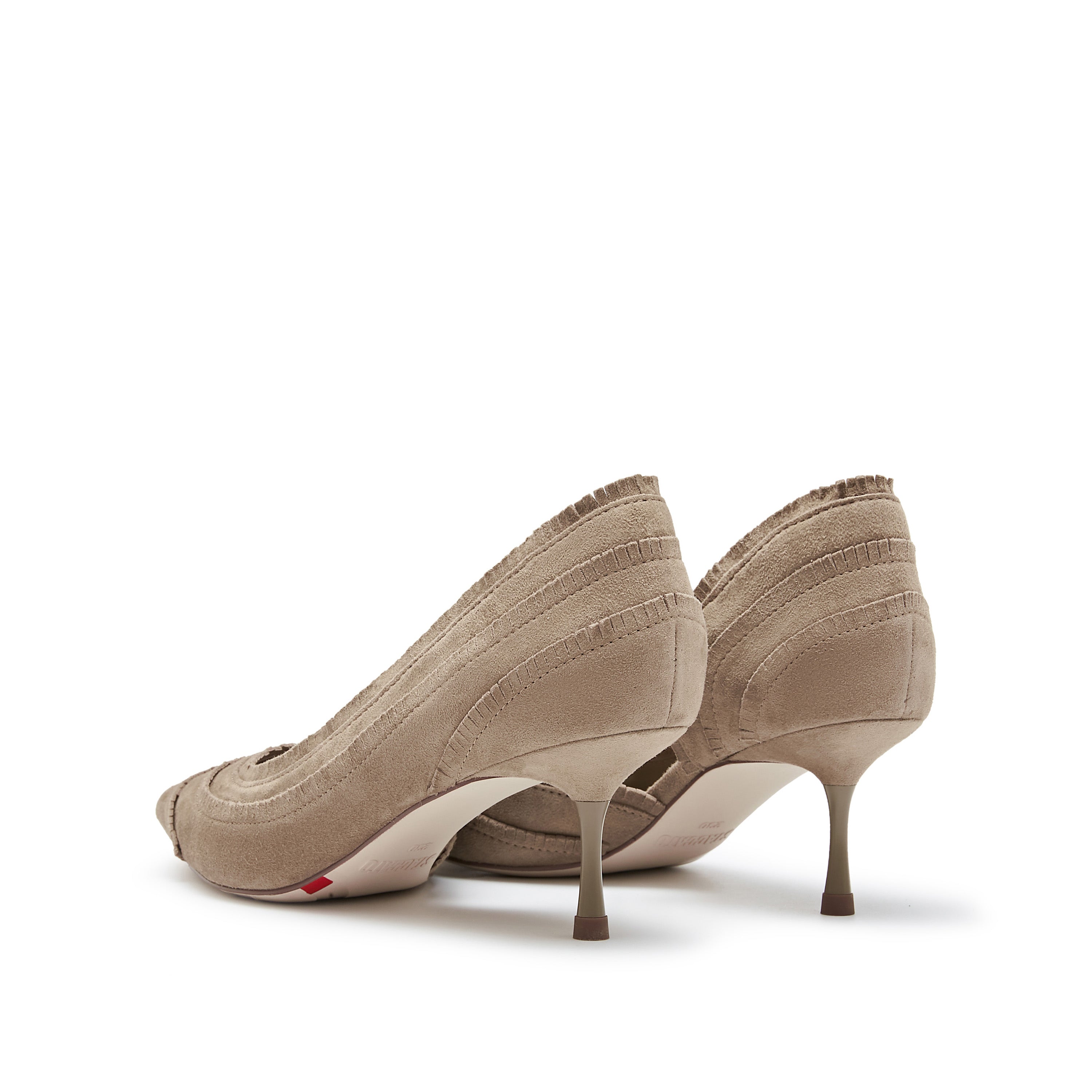 Caramel Suede Tassel Pumps