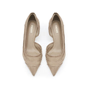 Caramel Suede Tassel Pumps