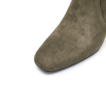 Load image into Gallery viewer, Olive Buckle Suede Ankle Heeled Boots
