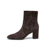 Load image into Gallery viewer, Brown Suede Ankle Heeled Sock Boots
