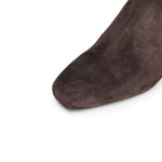 Load image into Gallery viewer, Brown Suede Ankle Heeled Sock Boots
