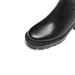 Load image into Gallery viewer, Black ST Leather Platform High Knee Riding Boots
