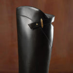 Load image into Gallery viewer, Black ST Leather Platform High Knee Riding Boots
