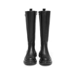 Load image into Gallery viewer, ST X Heliot Emil Black Platform Leather High Knee Boots
