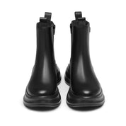ST X Heliot Emil Black Platform Leather Charles Boots