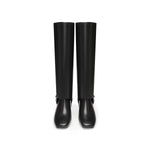 Load image into Gallery viewer, ST X Heliot Emil Removable Leather High Knee Heeled Boots
