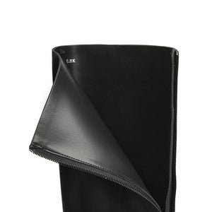 ST X Heliot Emil Removable Leather High Knee Heeled Boots