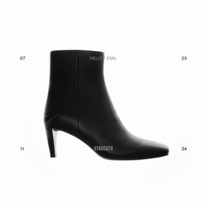 ST X Heliot Emil Removable Leather High Knee Heeled Boots