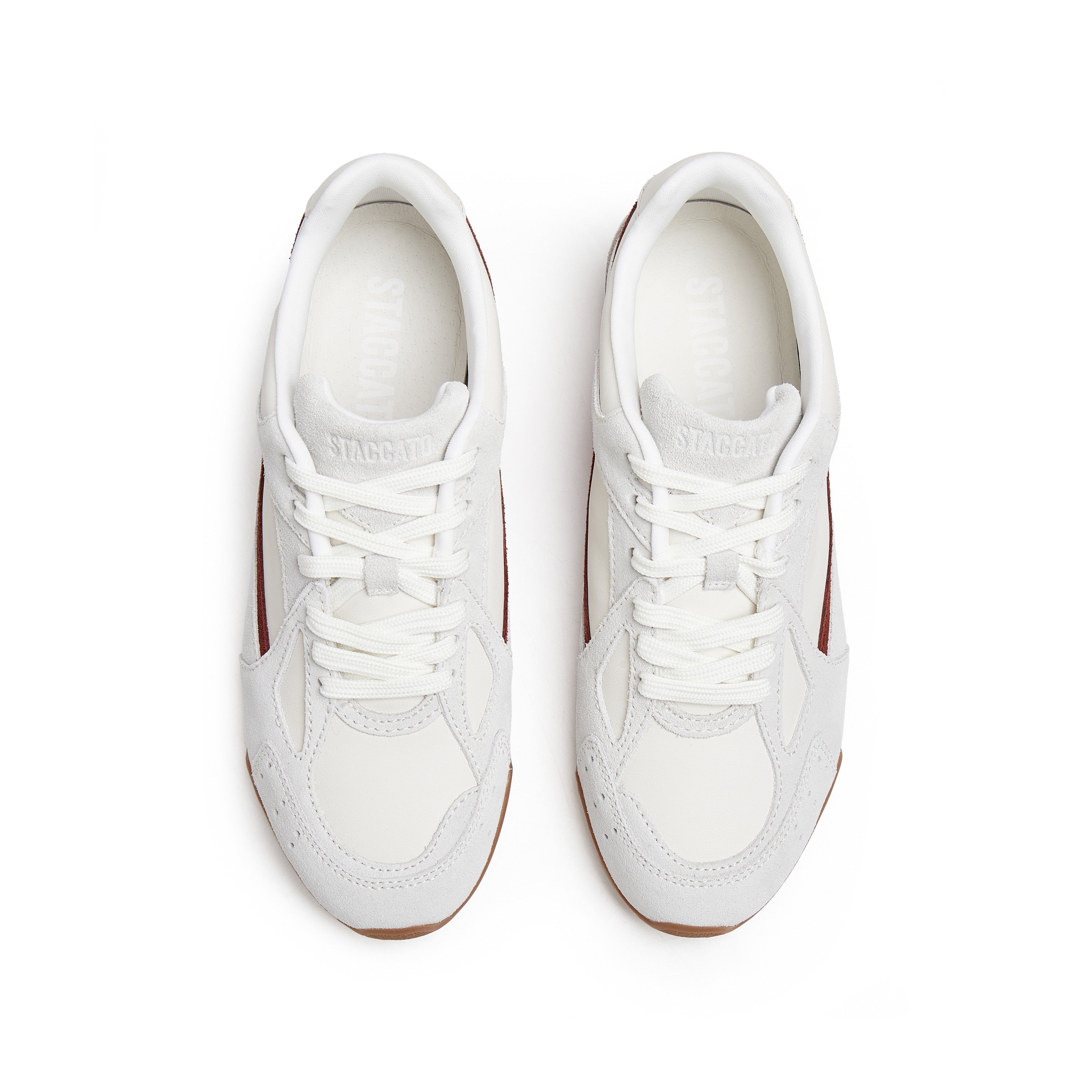 Begie Red Patch Lace Up Runner