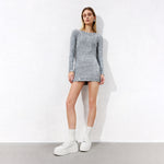 Load image into Gallery viewer, White Glitter Platform Leather Sneakers
