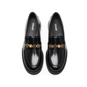 Black Signature Charms Leather Loafers