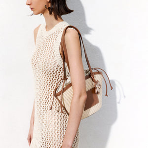 Camel Weave Basket Bags