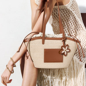 Camel Weave Basket Bags