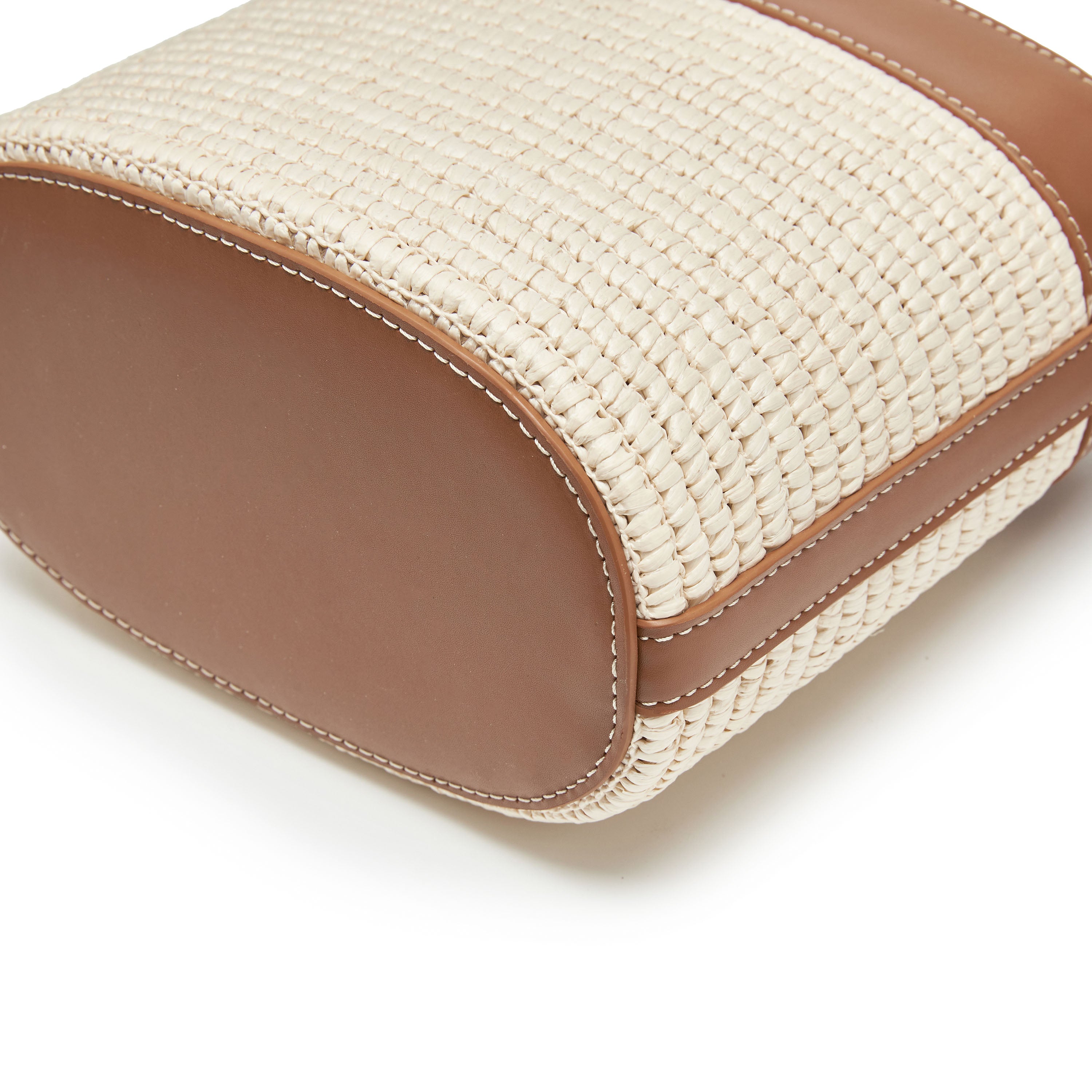 Camel Weave Basket Mini Bags