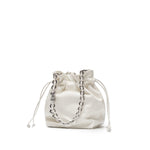 Load image into Gallery viewer, Lucky White Waxy Leather Bucket Bag
