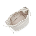 Load image into Gallery viewer, Lucky White Waxy Leather Bucket Bag
