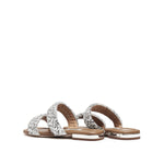 Load image into Gallery viewer, Crystal-Woven Strappy Sandals
