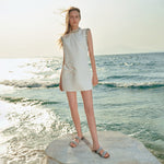 Load image into Gallery viewer, Crystal-Woven Strappy Sandals

