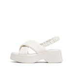 Load image into Gallery viewer, Beige Suede Platform Sandals
