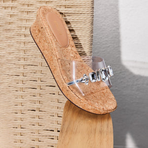 Crystal-embellished Wedge Corks