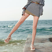 Rose Gold Crystal-embellished Cross Sporty Sandals