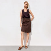 Brown Woven-Bow Slingback Sandals