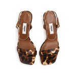 Load image into Gallery viewer, Leopard Strap Suede Heel Sandals
