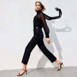 Load image into Gallery viewer, Leopard Strap Suede Heel Sandals
