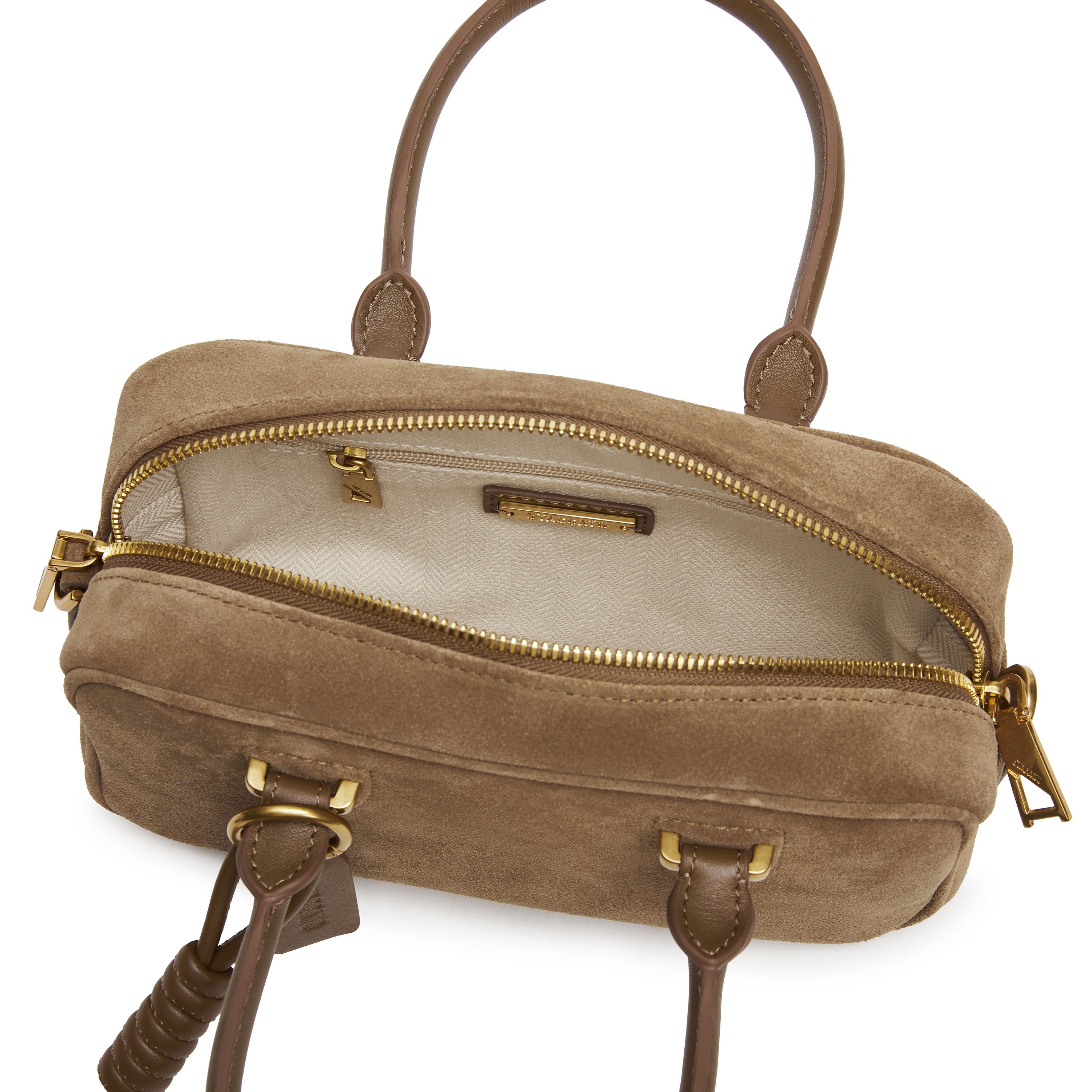 Olive Green Suede Beau bag