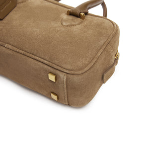 Olive Green Suede Beau bag