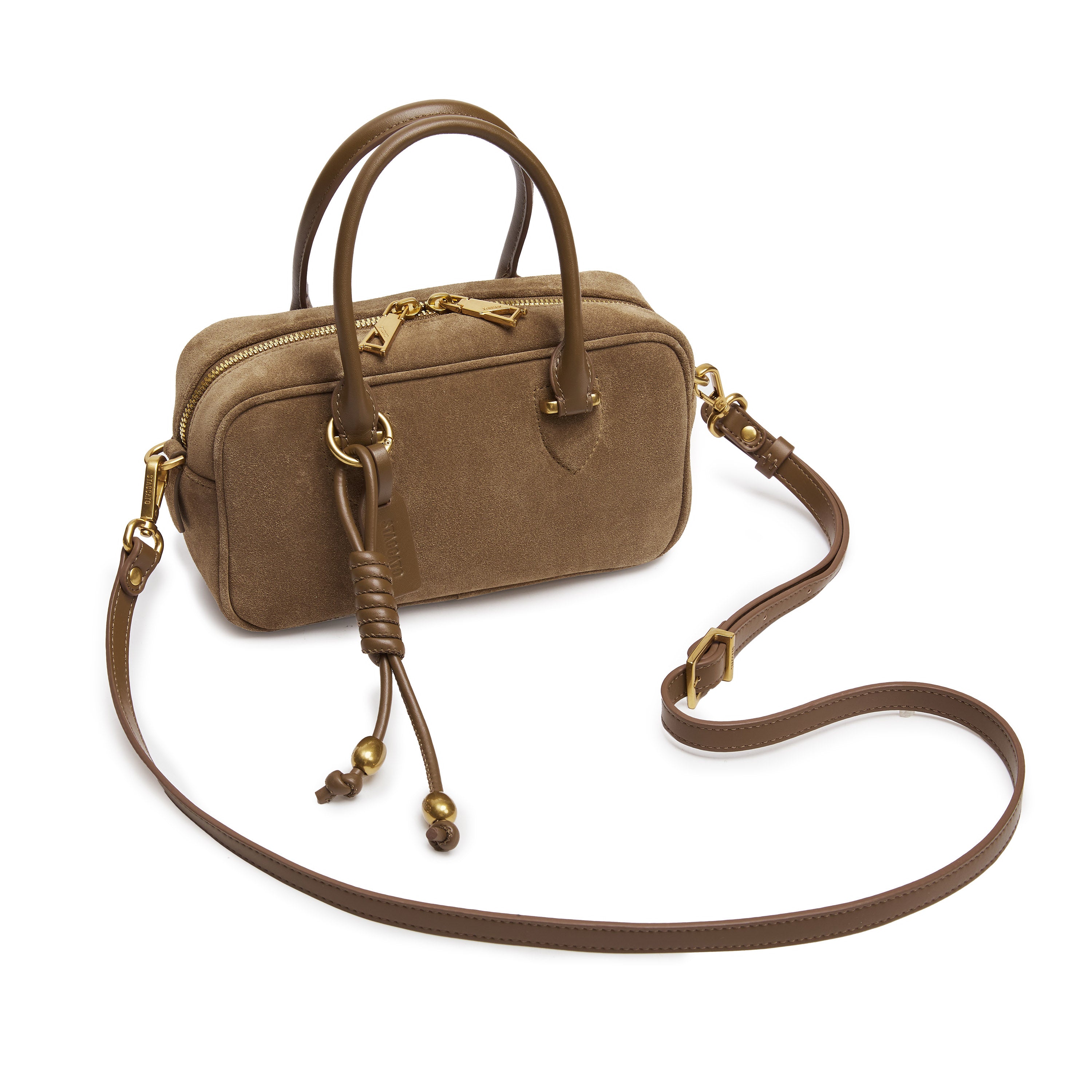 Olive Green Suede Beau bag