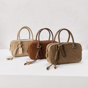 Olive Green Suede Beau bag
