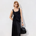 Load image into Gallery viewer, Black Waxy Leather Backpack
