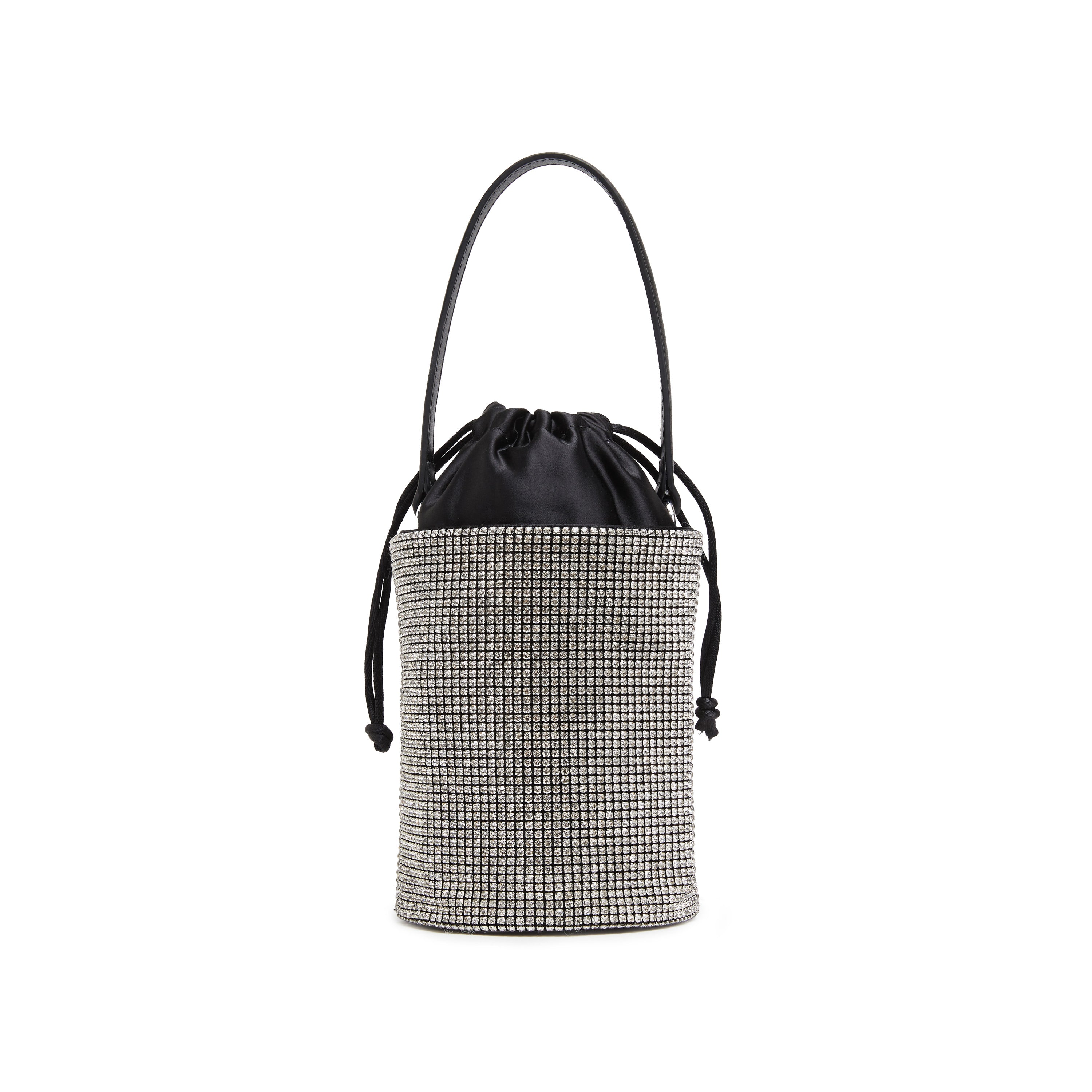 Crystal Tassel Top Handle Bucket Bag