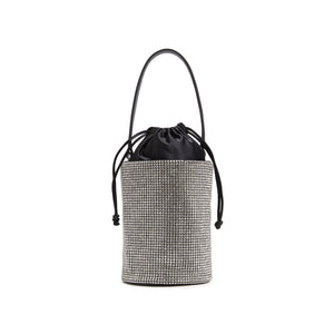 Crystal Tassel Top Handle Bucket Bag