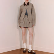 Liner Patch Brown Leather Penny Loafers
