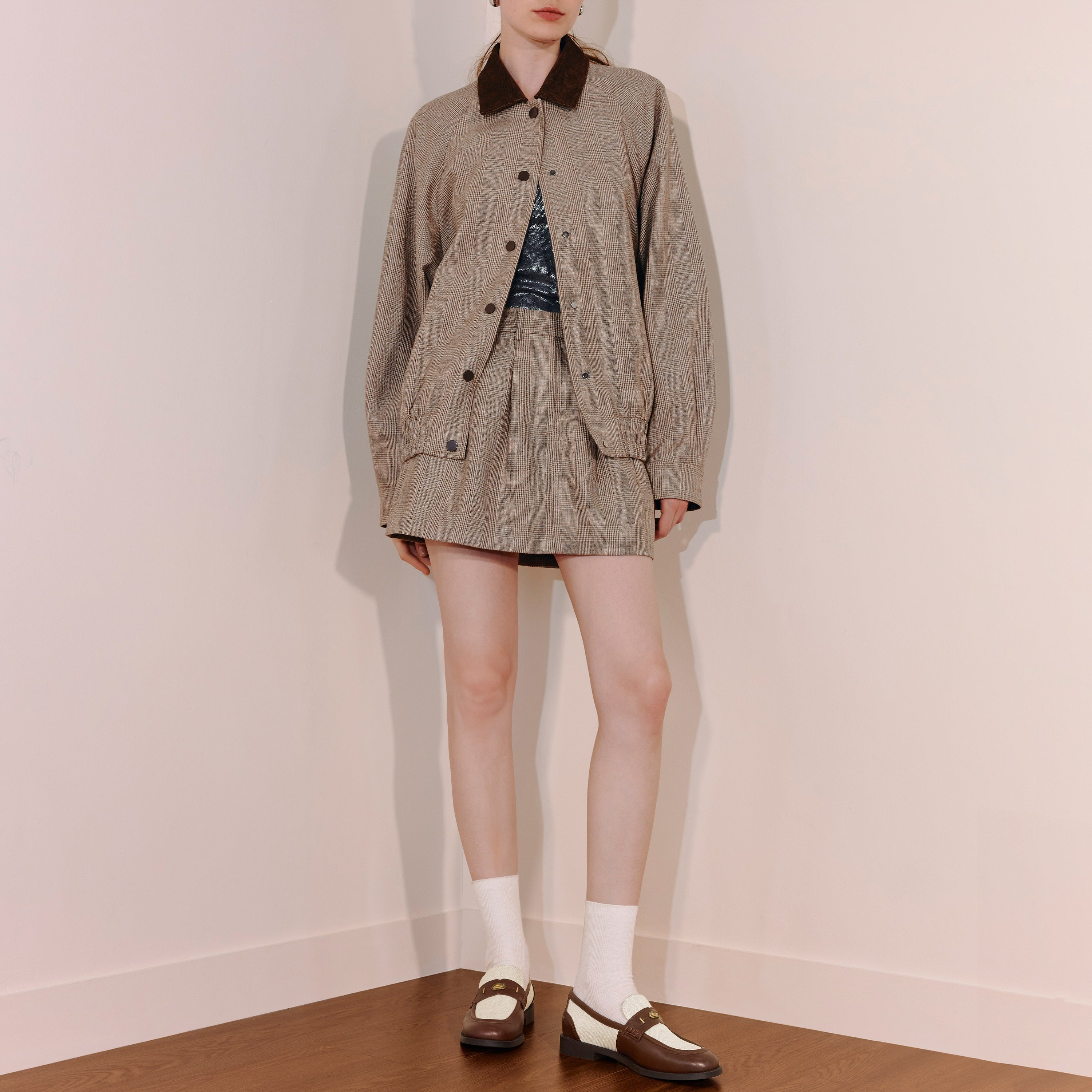 Liner Patch Brown Leather Penny Loafers