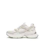 White Super Lace Up Chunky Sneakers