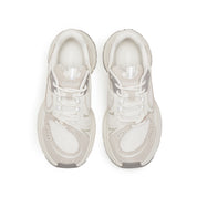 White Super Lace Up Chunky Sneakers