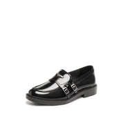 Black Brushed ST Monk Strap Loafers