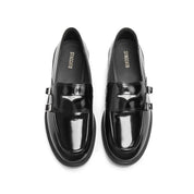 Black Brushed ST Monk Strap Loafers