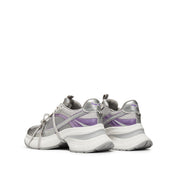 Silver Grey Super Lace Up Chunky Sneakers